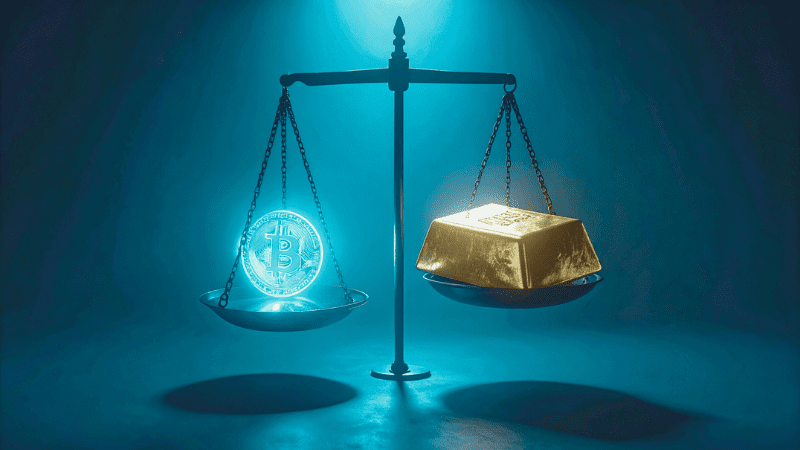 Bitcoin price vs gold kg price cover image